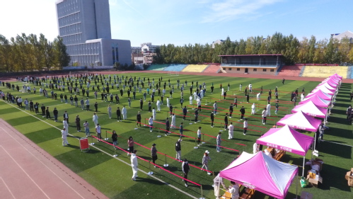 井然有序 我校迅速完成第四轮全员核酸检测获肯定